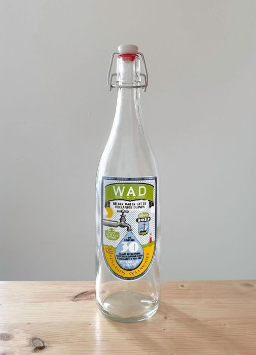 Koop een WAD fles en steun Waterroute Vlieland